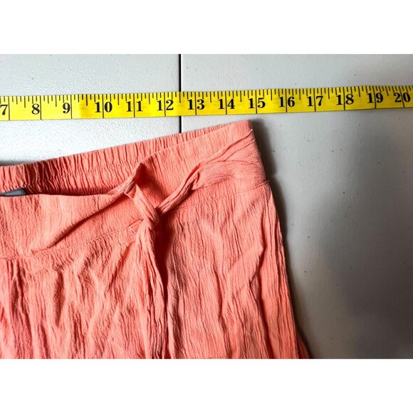 Soho New York & Company Womens Coral Wide-Leg Capri Pants Size M - Picture 9 of 13